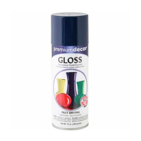 General Paint And Manufacturing Premium Dcor Decorative Gloss Enamel 12 oz. Aerosol Can, Royal Blue - 792575